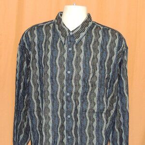 *** SOLD ***   Vintage Jhane Barnes Men's Long Sleeves Shirt 2XL TALL MINT